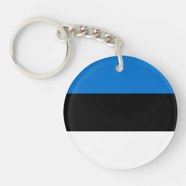 Porte-clefs Drapeau de l'Estonie (Devant)