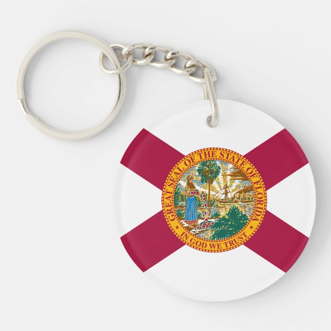Porte-clefs Drapeau de l'État de Floride (Devant)