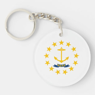 Porte-clefs Drapeau de l'État de Rhode Island