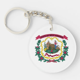 Porte-clefs Drapeau de l'État de Virginie occidentale