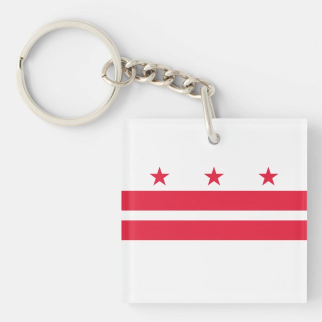 Porte-clefs Drapeau de l'État de Washington DC (Devant)