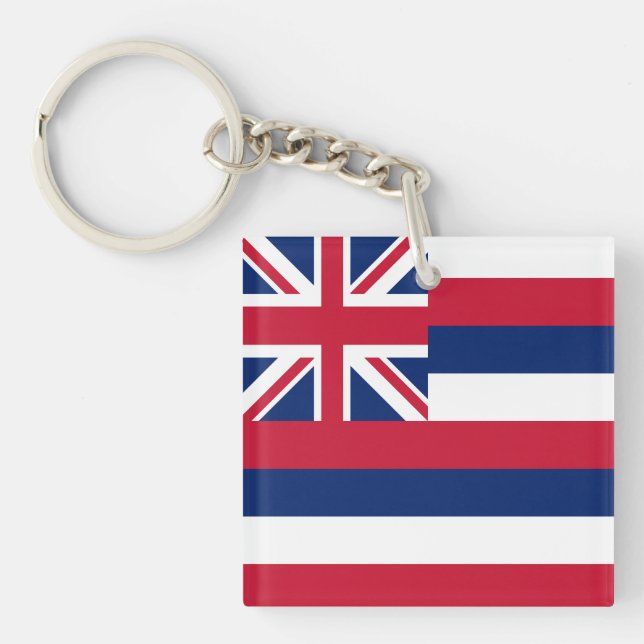 Porte-clefs Drapeau de l'État d'Hawaii (Devant)
