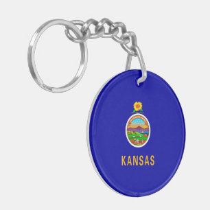 Porte-clefs Drapeau de l'État du Kansas