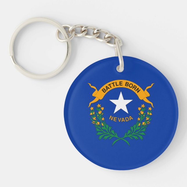 Porte-clefs Drapeau de l'État du Nevada (Devant)