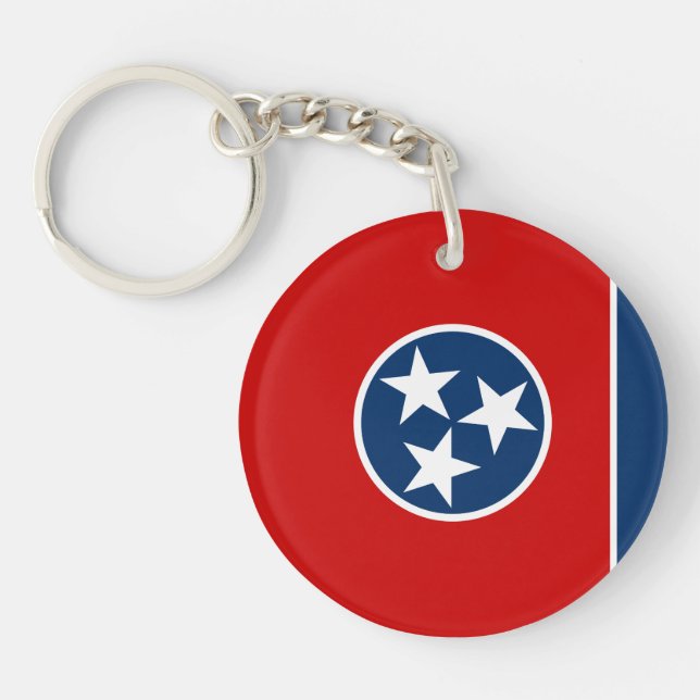 Porte-clefs Drapeau de l'État du Tennessee (Devant)