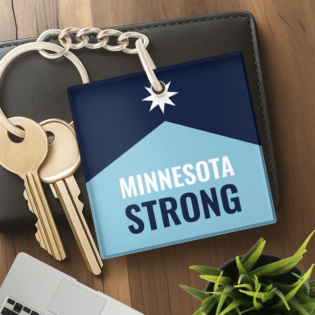 Porte-clefs Drapeau de l'État rebelle du Minnesota (Créateur téléchargé)