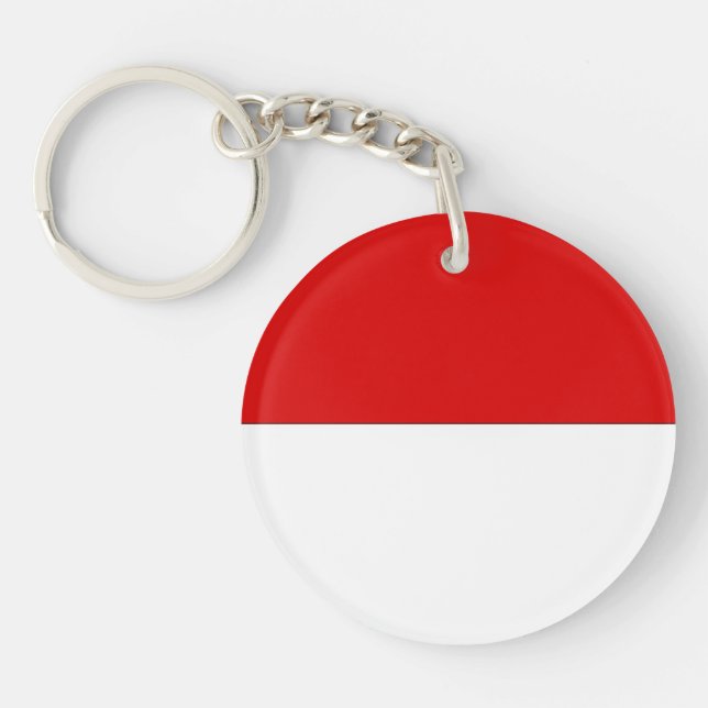 Porte-clefs Drapeau de l'Indonésie (Devant)