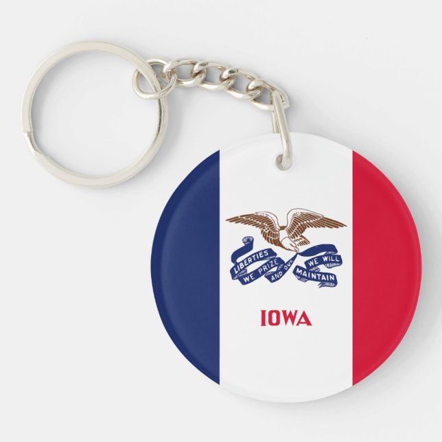 Porte-clefs Drapeau de l'Iowa (Devant)