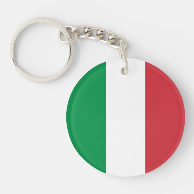Porte-clefs Drapeau de l'Italie (Devant)