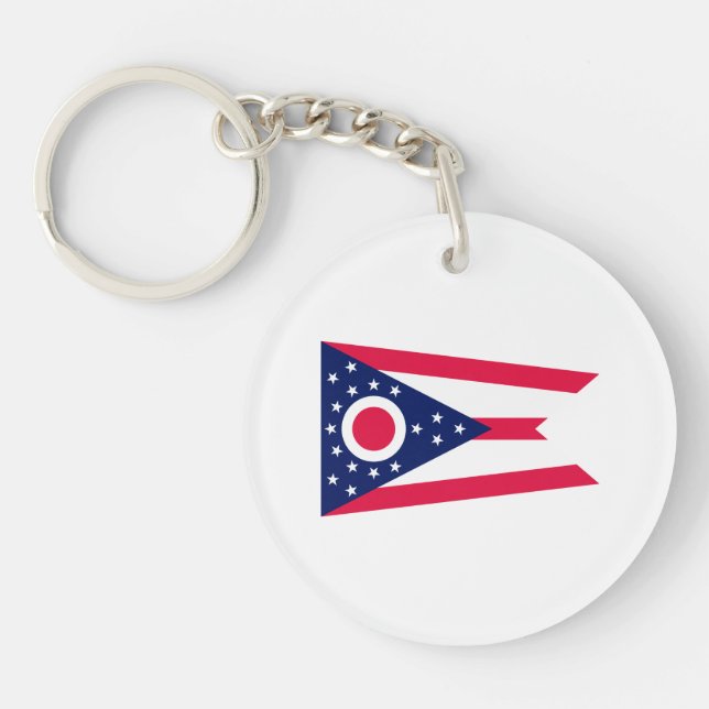 Porte-clefs Drapeau de l'Ohio (Devant)