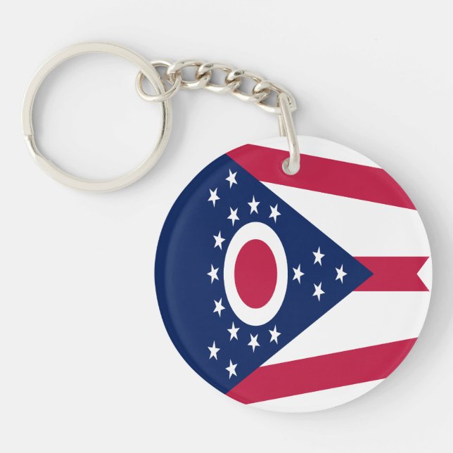Porte-clefs Drapeau de l'Ohio (Devant)