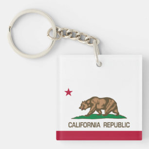 Porte-clefs Drapeau de l'Ours de l'État de la République de Ca