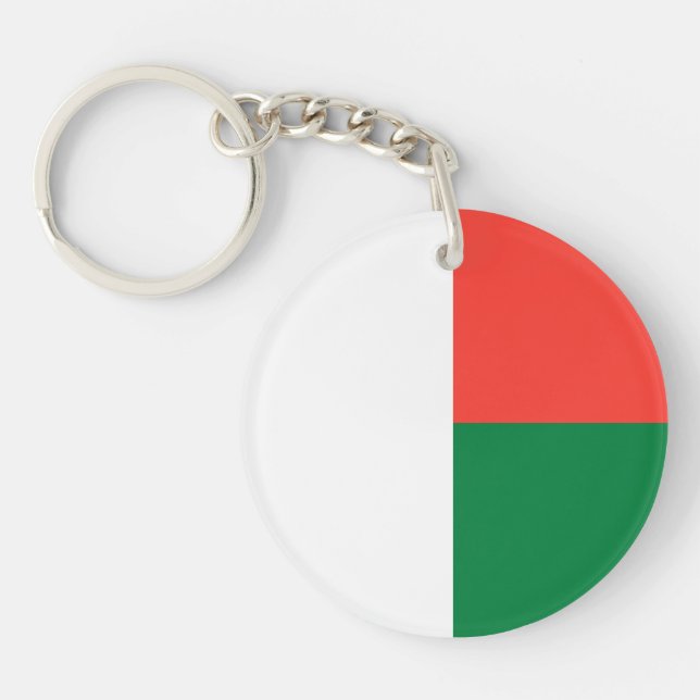Porte-clefs Drapeau de Madagascar (Devant)