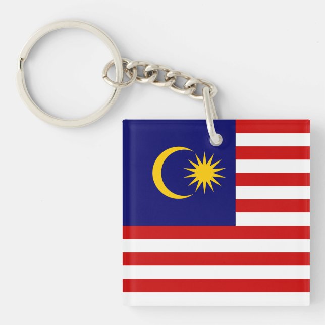 Porte-clefs Drapeau de Malaisie (Devant)