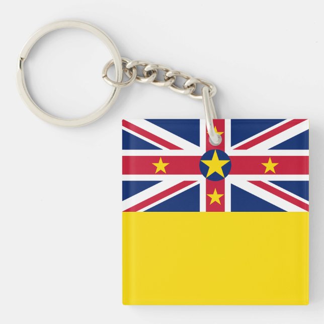 Porte-clefs Drapeau de Niue (Devant)