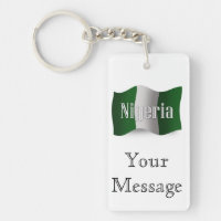 Drapeau de ondulation du Nigéria