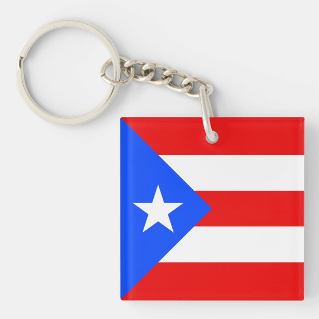 Porte-clefs Drapeau de Porto Rico (Devant)