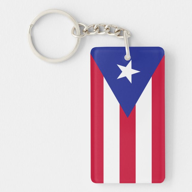 Porte-clefs Drapeau de Porto Rico (Devant)