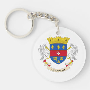 Porte-clefs Drapeau de Saint-Barthélemy