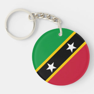Porte-clefs Drapeau de Saint-Kitts-et-Nevis