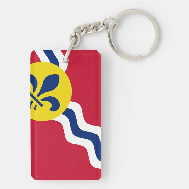 Porte-clefs Drapeau de Saint-Louis, Missouri (Dos)