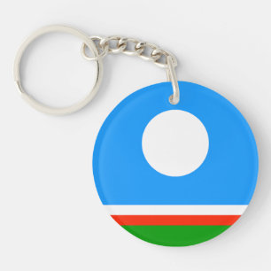 Porte-clefs Drapeau de Sakha