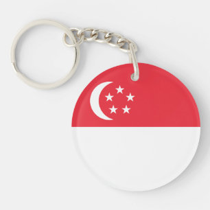Porte-clefs Drapeau de Singapour