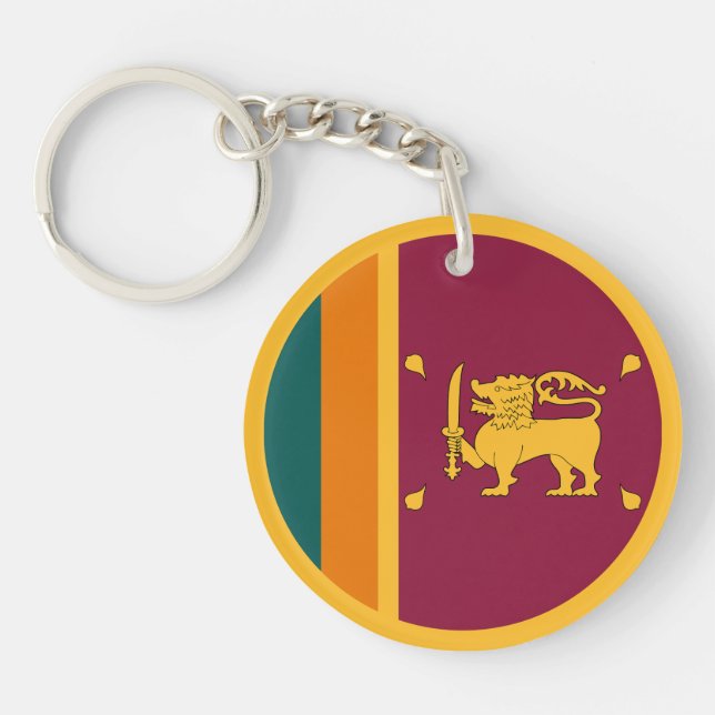 Porte-clefs Drapeau de Sri Lanka (Devant)