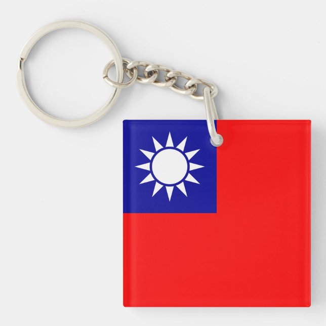 Porte-clefs Drapeau de Taïwan (Devant)