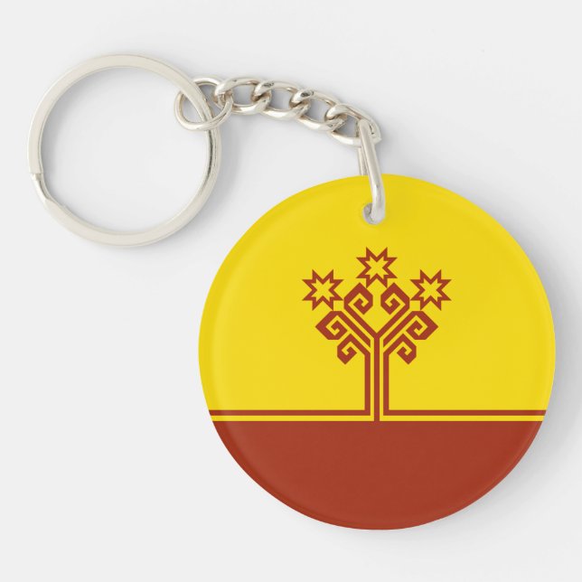 Porte-clefs Drapeau de Tchouvachie (Devant)