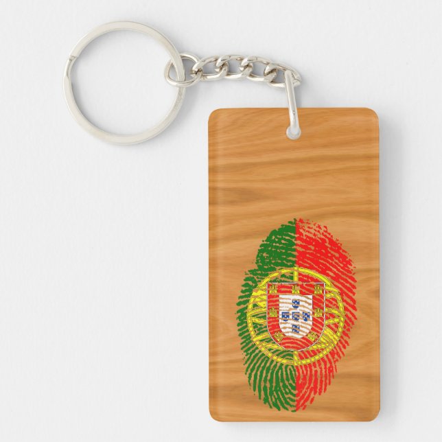 Porte-clefs Drapeau d'empreinte digitale de contact de (Devant)
