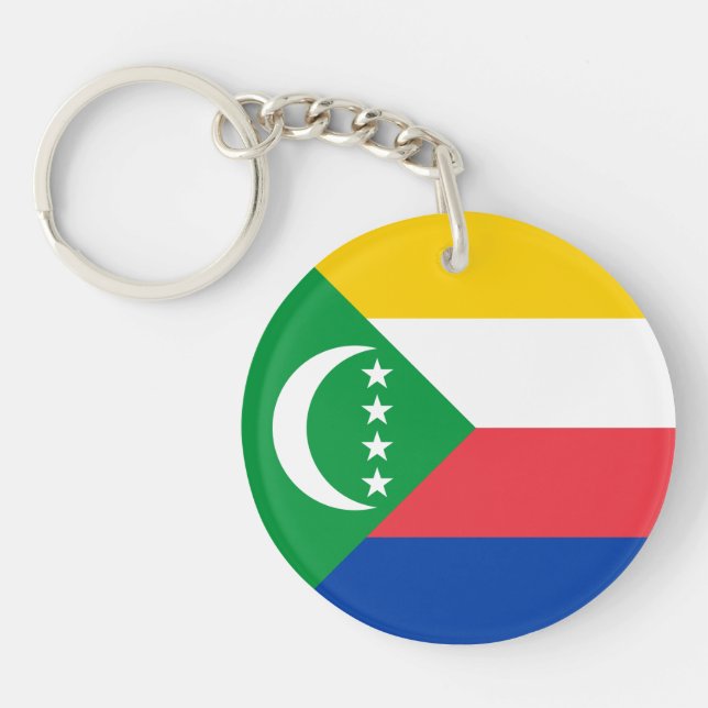 Porte-clefs Drapeau des Comores (Devant)