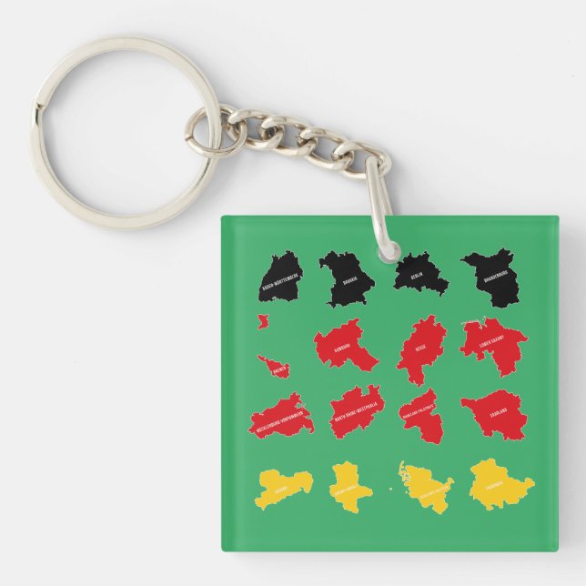 Porte-clefs Drapeau des États allemands (Devant)