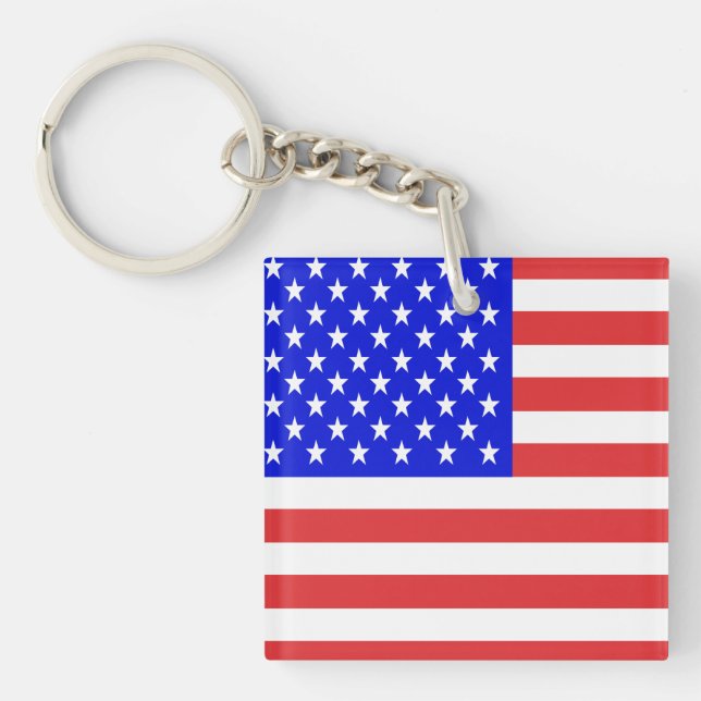 Porte-clefs Drapeau des Etats-Unis (Devant)