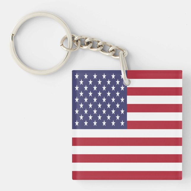 Porte-clefs Drapeau des États-Unis (Devant)