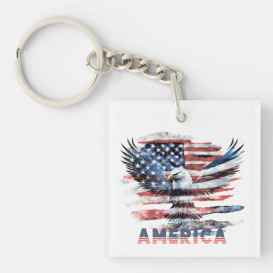 Porte-clefs Drapeau des États-Unis. Amérique