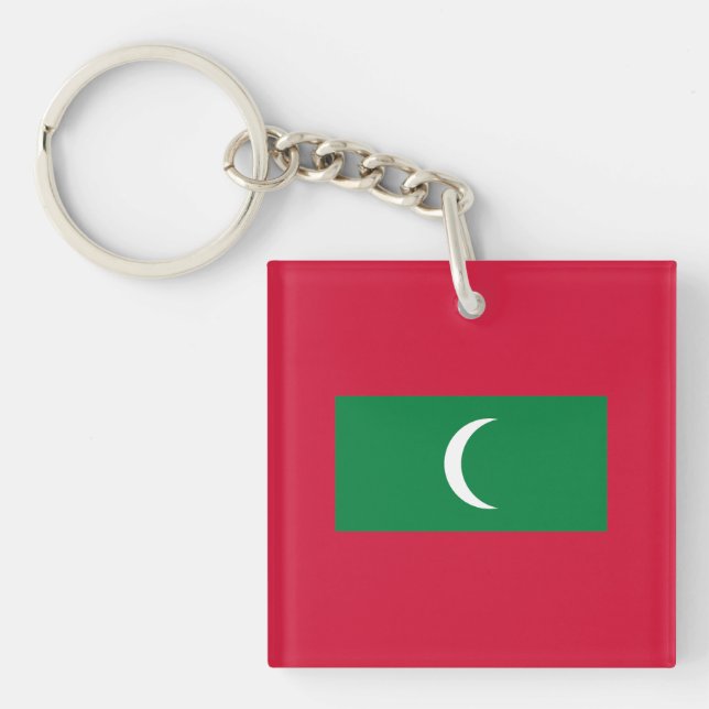 Porte-clefs Drapeau des Maldives (Devant)