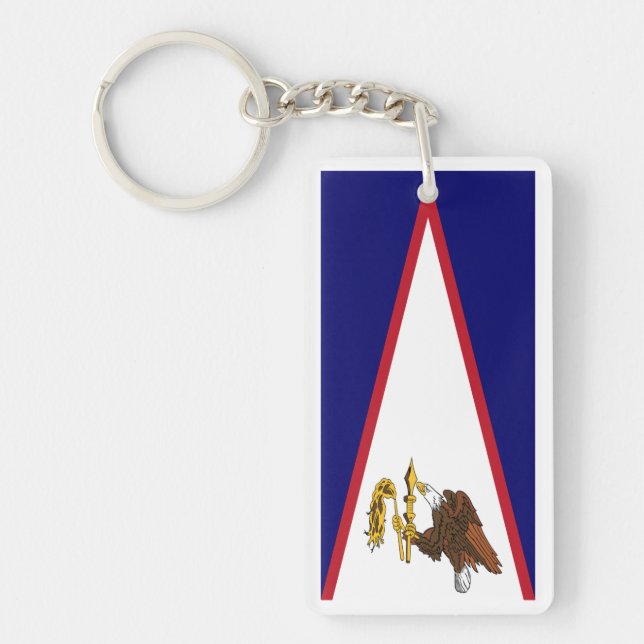 Porte-clefs Drapeau des Samoa américaines (Devant)