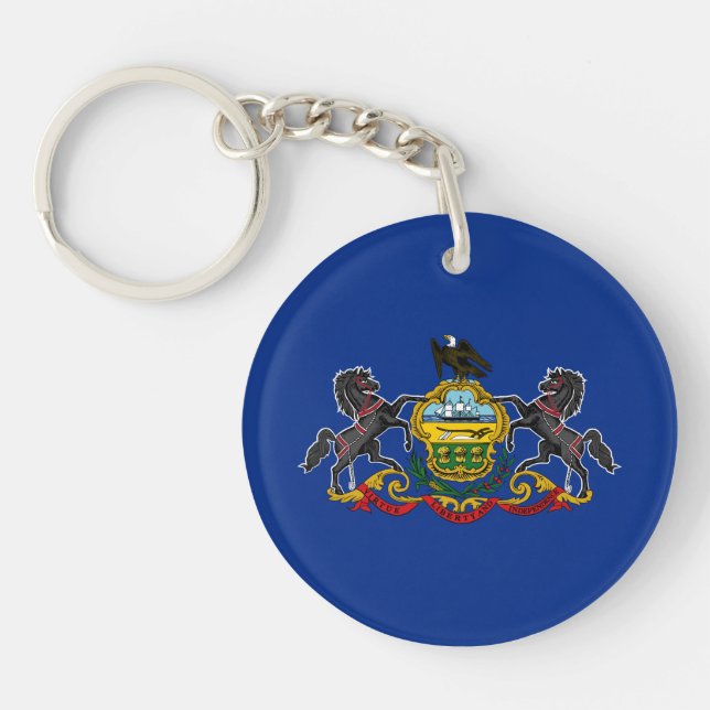 Porte-clefs Drapeau d'État de Pennsylvanie (Devant)