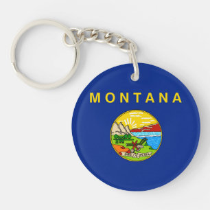 Porte-clefs Drapeau d'État du Montana