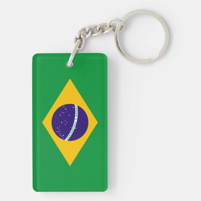 Porte-clefs Drapeau du Brésil (Dos)