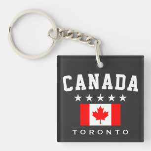 Porte-clefs Drapeau du Canada Cinq Étoiles Toronto