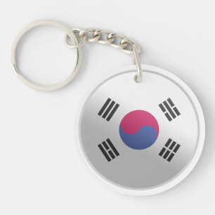 Porte-clefs Drapeau du cercle glacé de Corée du Sud