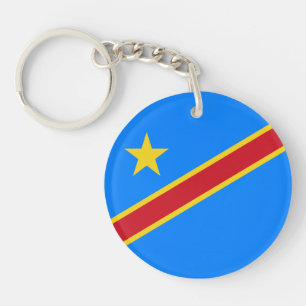 Porte-clefs Drapeau du Congo Kinshasa