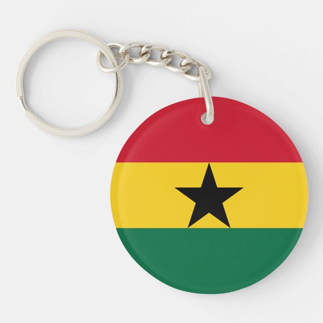Porte-clefs Drapeau du Ghana (Devant)