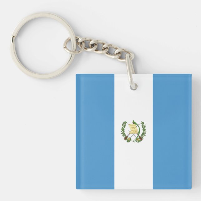 Porte-clefs Drapeau du Guatemala (Devant)