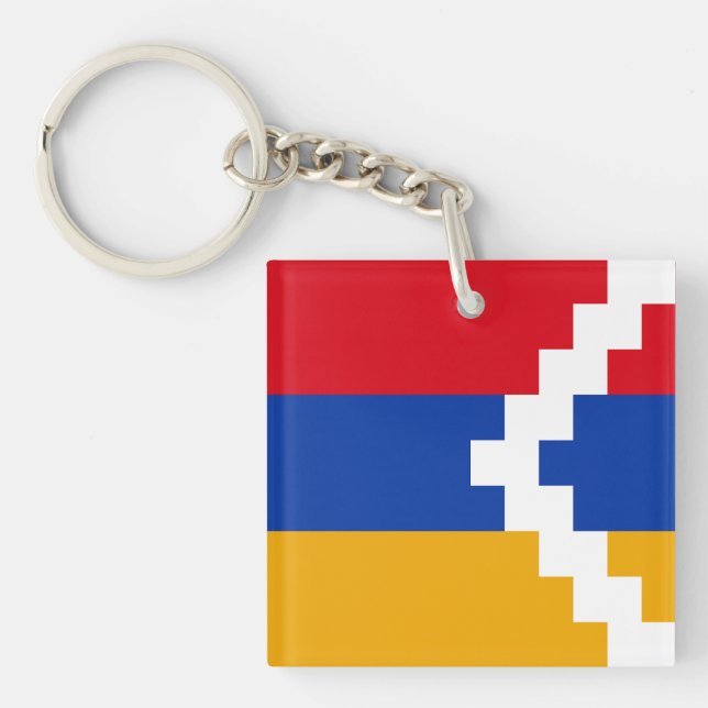 Porte-clefs Drapeau du Haut-Karabakh (Devant)
