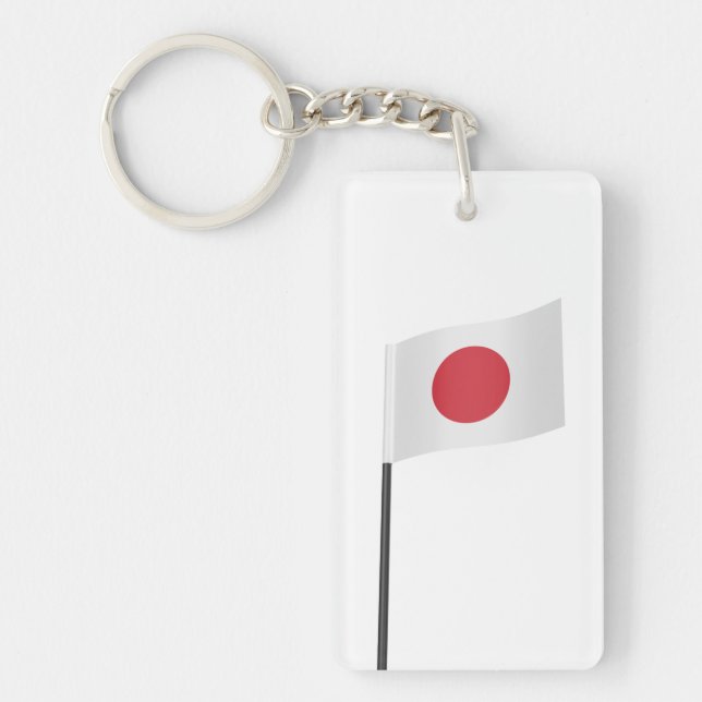 Porte-clefs Drapeau du Japon (Devant)