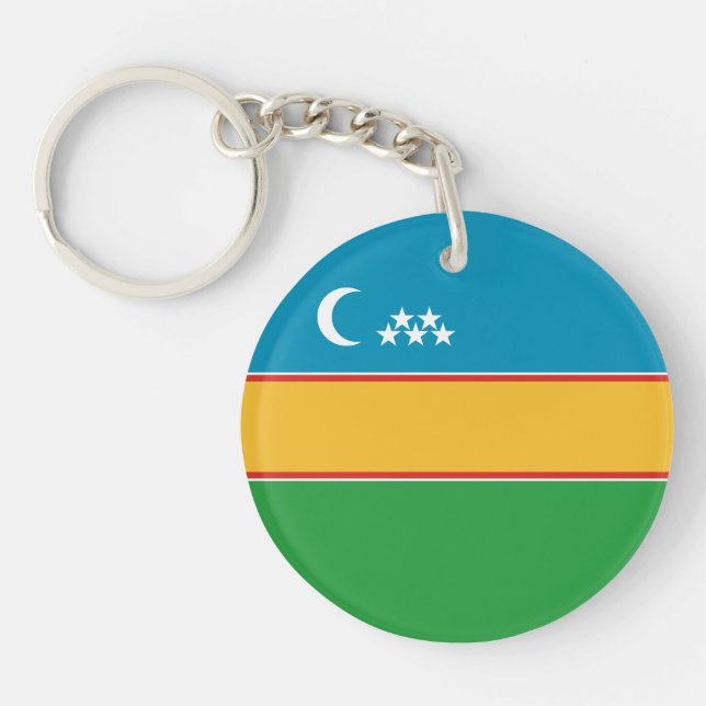Porte-clefs Drapeau du Karakalpakstan (Devant)