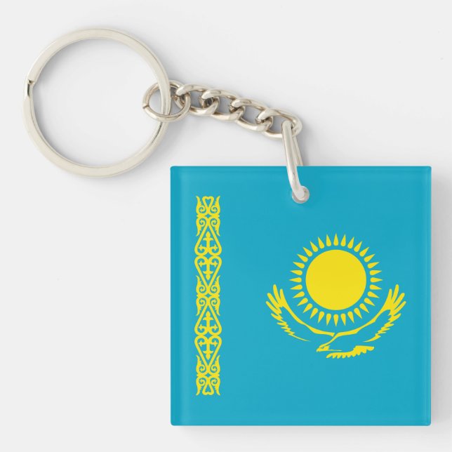 Porte-clefs Drapeau du Kazakhstan (Devant)
